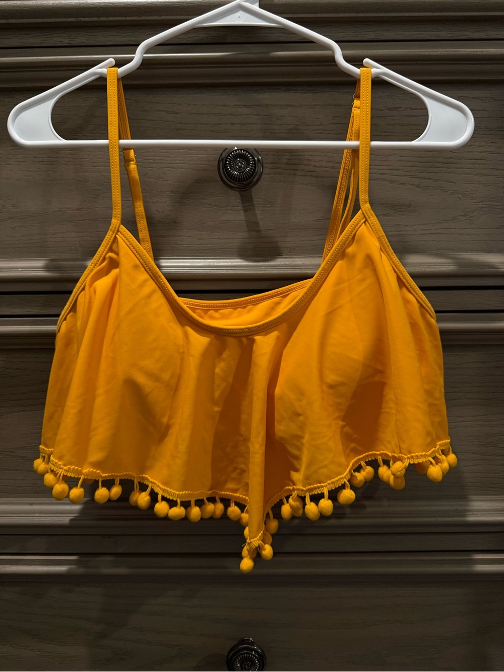 Orange Swim Set With High Waisted Bottoms - Size L